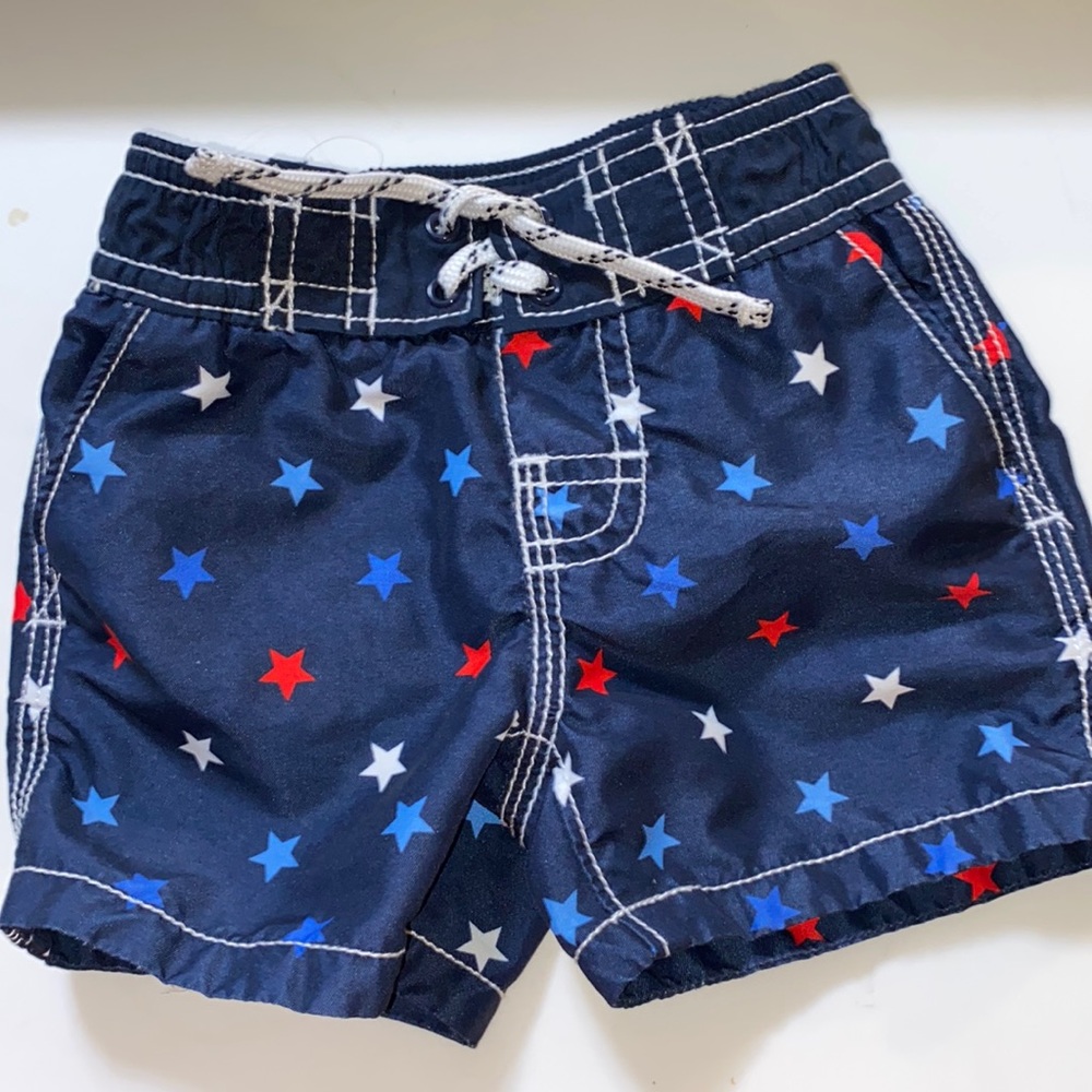 NWOT Baby Gap 0-6 swimming suit.. Red white and blue